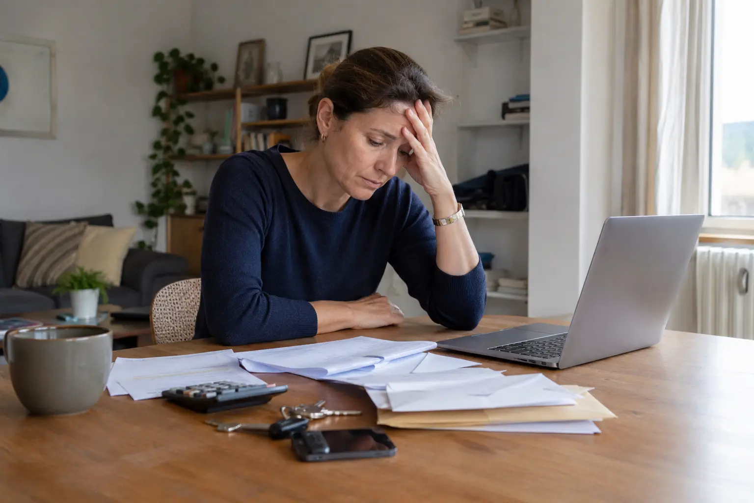 Personne submergée par plusieurs difficultés personnelles